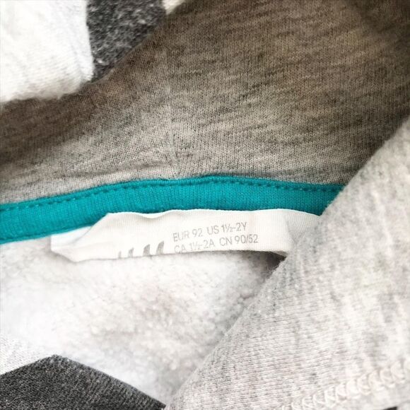 H&M bat print hooded sweatshirt VGUC 1.5-2Y - Picture 4 of 6